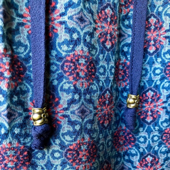 XHILARATION Boho Long Sleeve Sheer Blouse - Picture 2 of 7